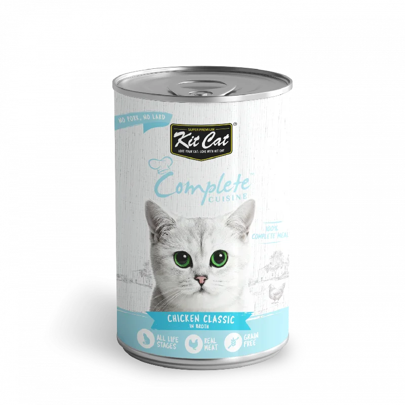 - Pet vitamin complex nutrition tabletsKit Cat Complete Cuisine Chicken Classic In Broth