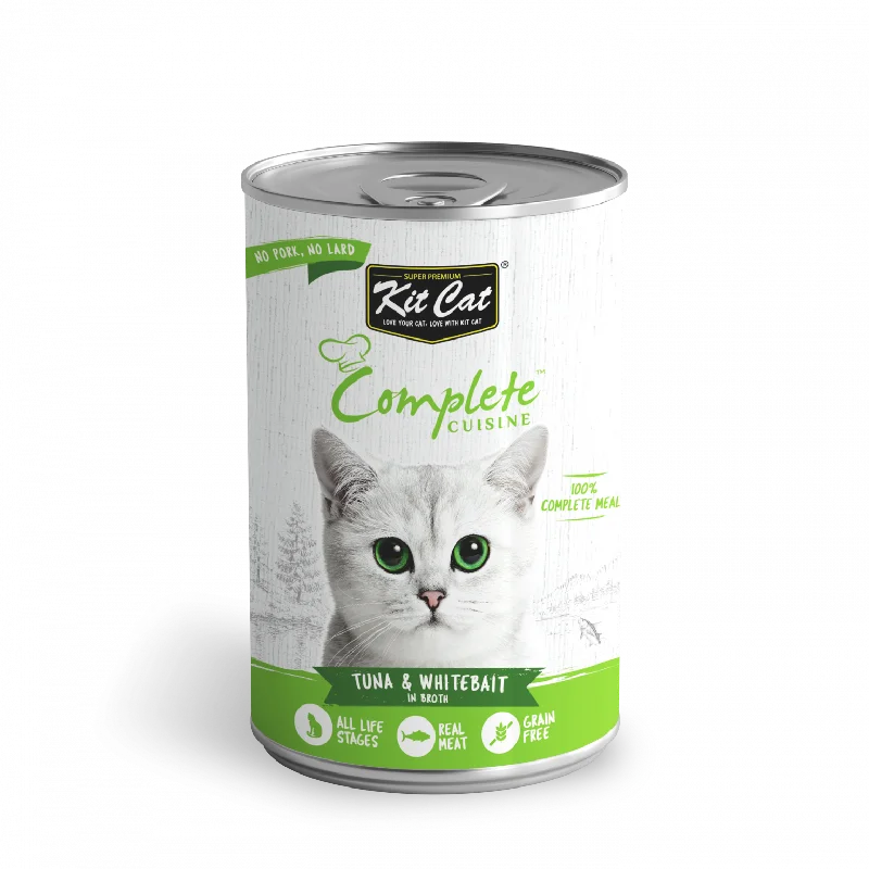 - Pet tear stain cleaning wipesKit Cat Complete Cuisine Tuna And Whitebait In Broth