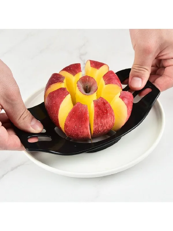  -Splash-proof food bowl AND Anti-choking slow food bowl1pc Stainless Steel Apple Cutter, Creatively Designed To Slice, Core And Cut Apples, Reusable Kitchen Fruit Divider For Fruit Salad And Snacks, Home Kitchen Tool For Easy, Safe And Precise Cutting Of Apples And Other Fruits