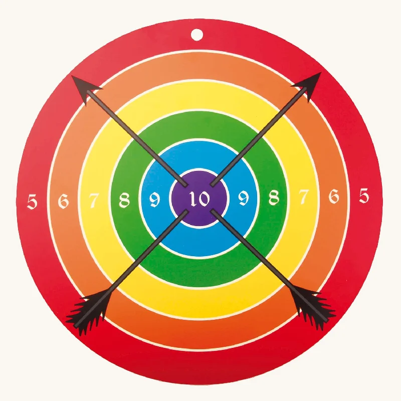 ---Vah Round Wooden Target for Safety Arrows