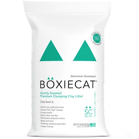 Pet conditioner: used to care for pet hair,Pet conditioner: used to care for pet hair,Boxie Cat Gently Scented Natural Clumping Clay Cat Litter - 40lb