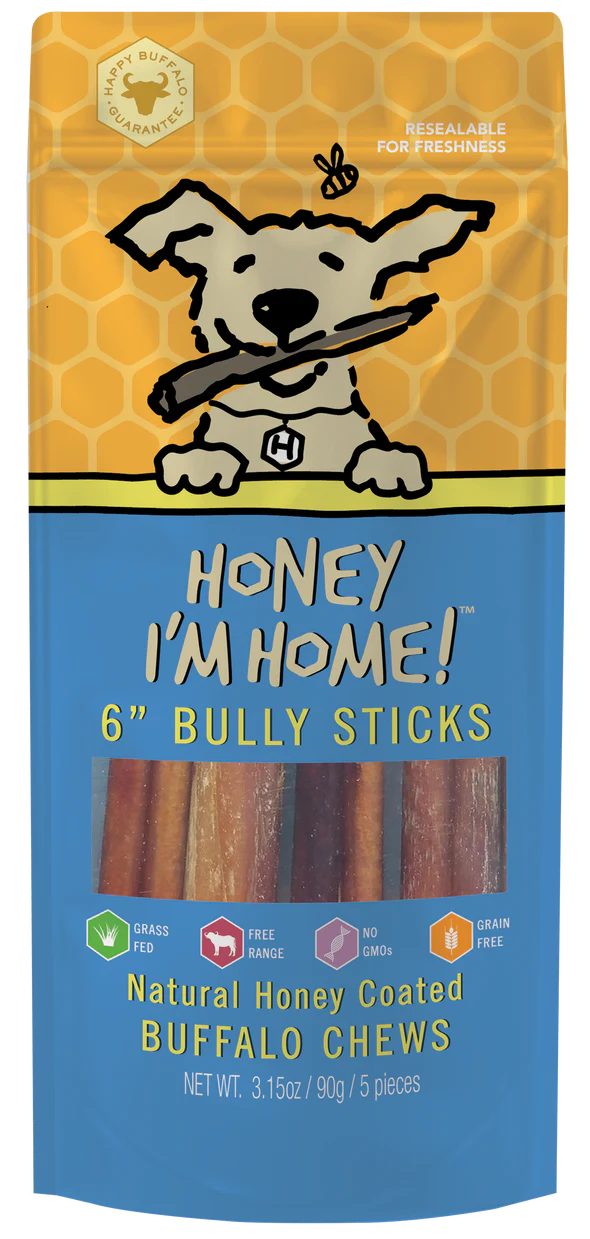 - Deodorizing cat litter tofu litter6" BULLY STICKS -  5ct.