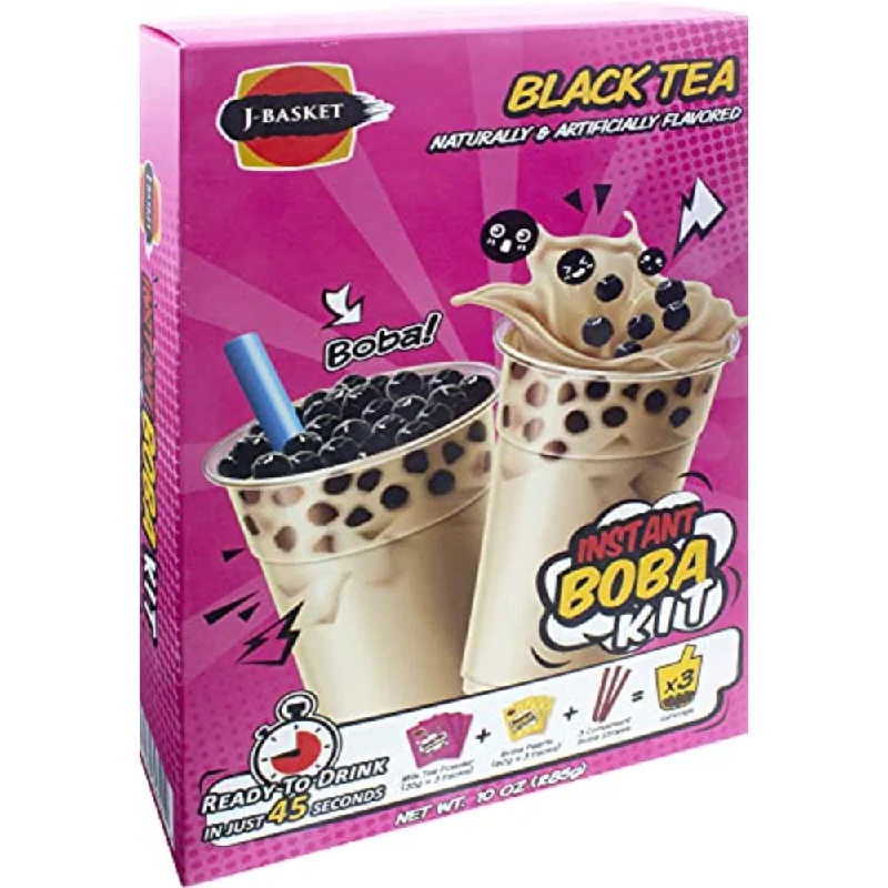 - Air box TSA certified check-inJ-Basket - Black Tea Instant Boba Kit 10 OZ - (Pack of 6)