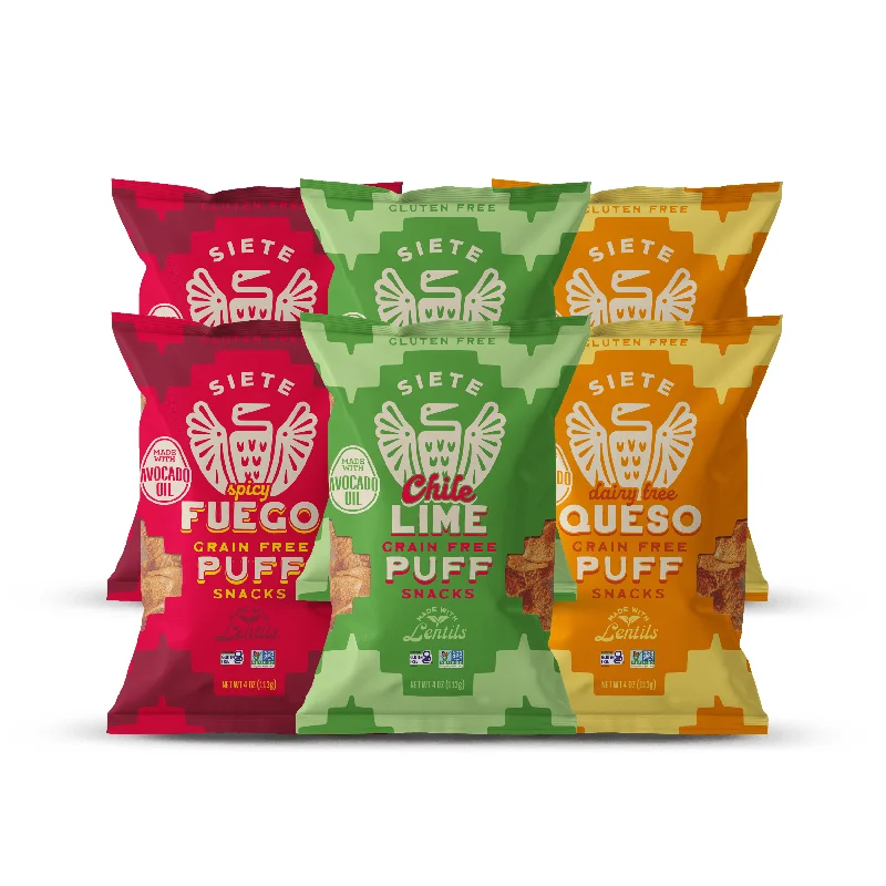 Pet ProductsGrain Free Puff Snacks Mix - 6 bags