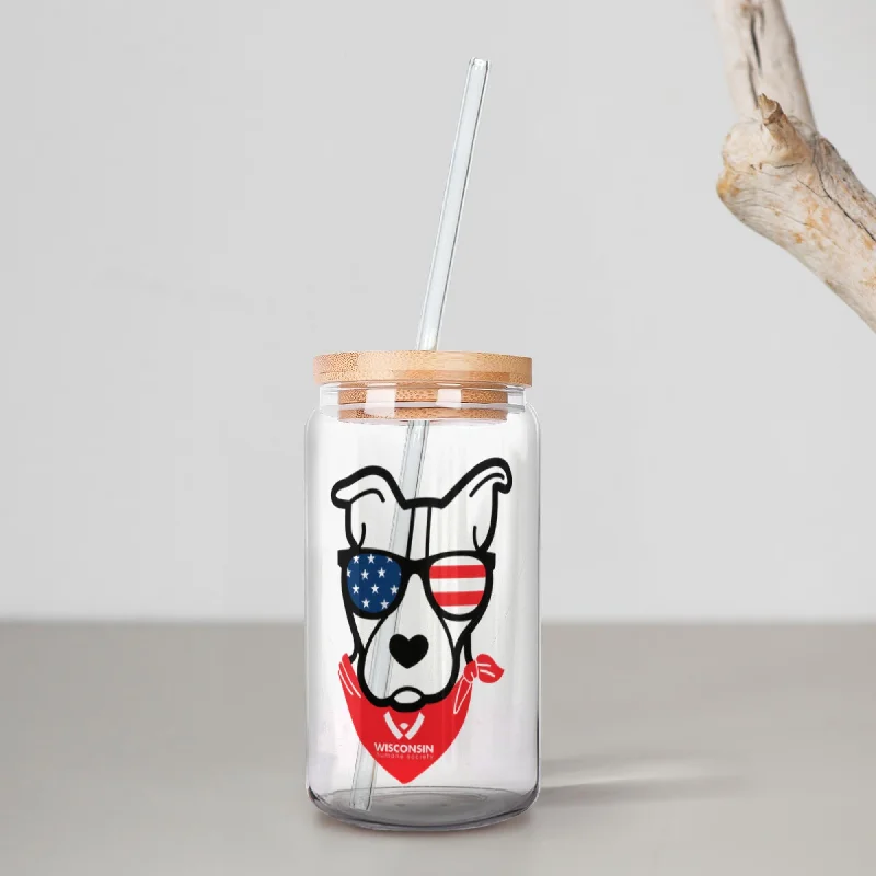 ---USA Dog Soda Can Glasses