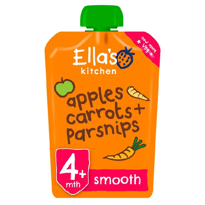 ---Ella's Kitchen Organic Apples, Carrots and Parsnips Baby Food Pouch 4+ Months