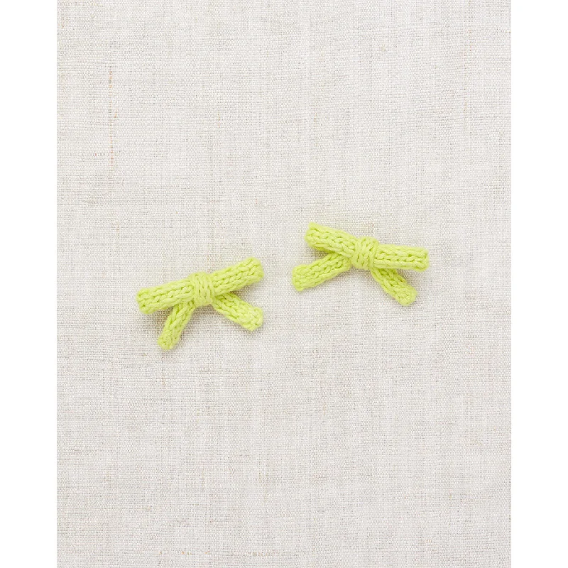 - Organic cotton dog bibsMisha and Puff Limeade Goldie Bow Set