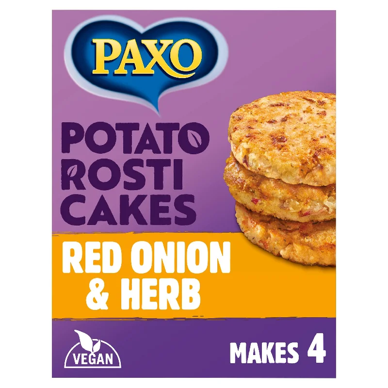 - Foldable and portable cat bagPaxo Potato Rosti Cakes Red Onion & Herb 120g