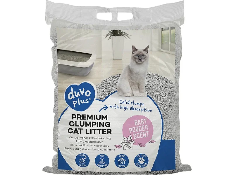 with the functions of decontamination, deodorization, and nourishment.with the functions of decontamination, deodorization, and nourishment.Premium clumping cat litter baby powder scent 12kg