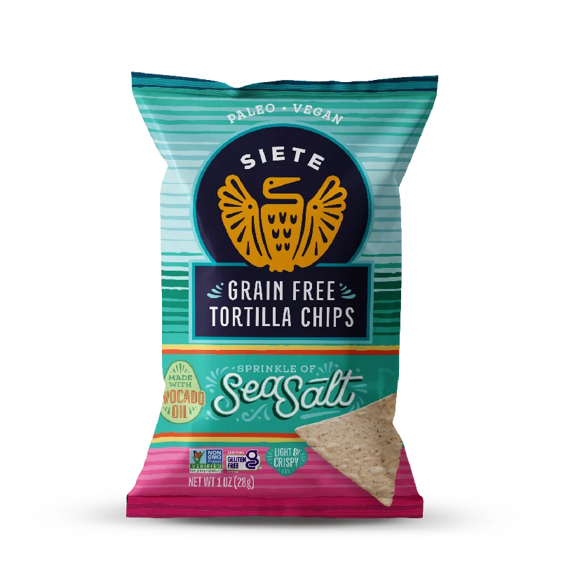 - Foldable and portable cat bagSea Salt Grain Free Tortilla Chips 1 oz - 24 bags