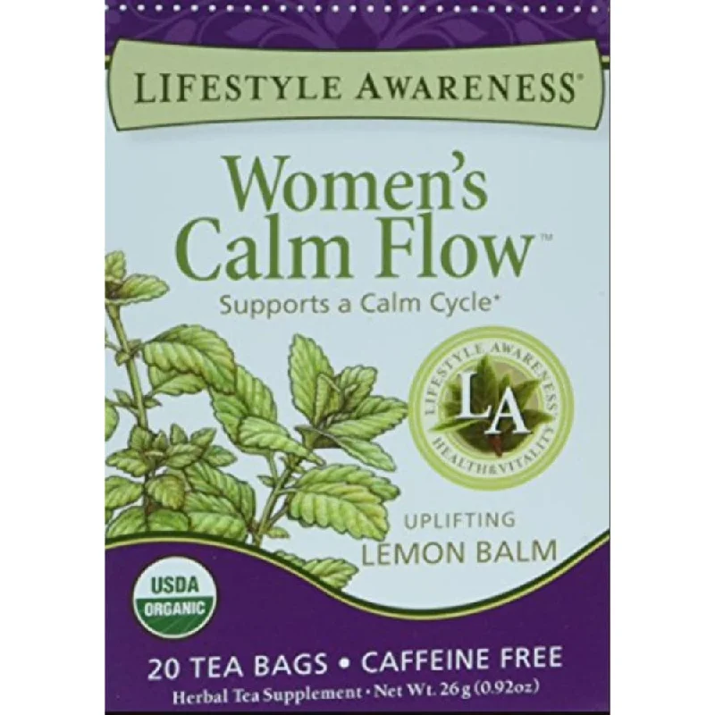 Pet ProductsLifestyle Awareness - Women's Calm Flow Tea with Uplifting Lemon Balm, 0.92 Oz