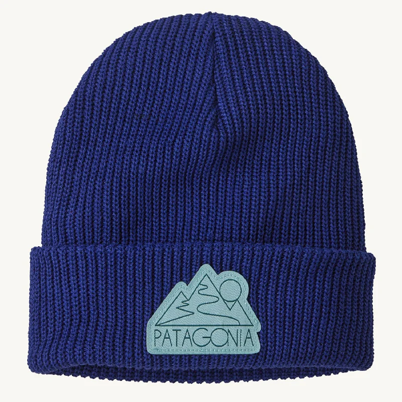 - ​​Christmas pet Christmas clothingPatagonia Kids Logo Beanie Hat - Z's and S's / Passage Blue