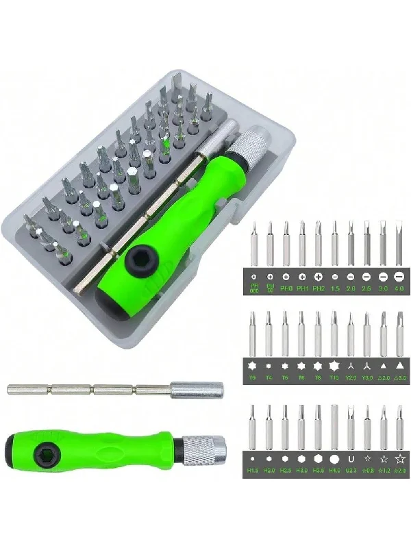 - Foldable and portable cat bag1set 32 In 1 Mini Magnetic Precision Screwdriver Set, Carbon Steel Screwdriver Set, Modern Home Magnetic Screwdriver Kit, Small Screwdriver Set, Father's Day Gift, Essential Household Tool (Star, Y, Plum Blossom, Triangle, Cross, Flathead, U, Hexagon) For