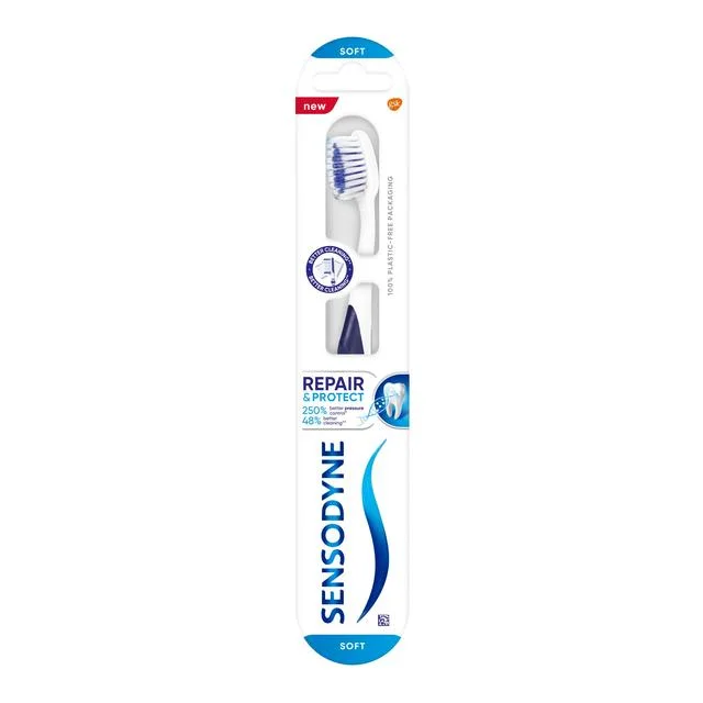  -Splash-proof food bowl AND Anti-choking slow food bowlSensodyne Repair & Protect Sensitive Teeth Soft Bristles Toothbrush