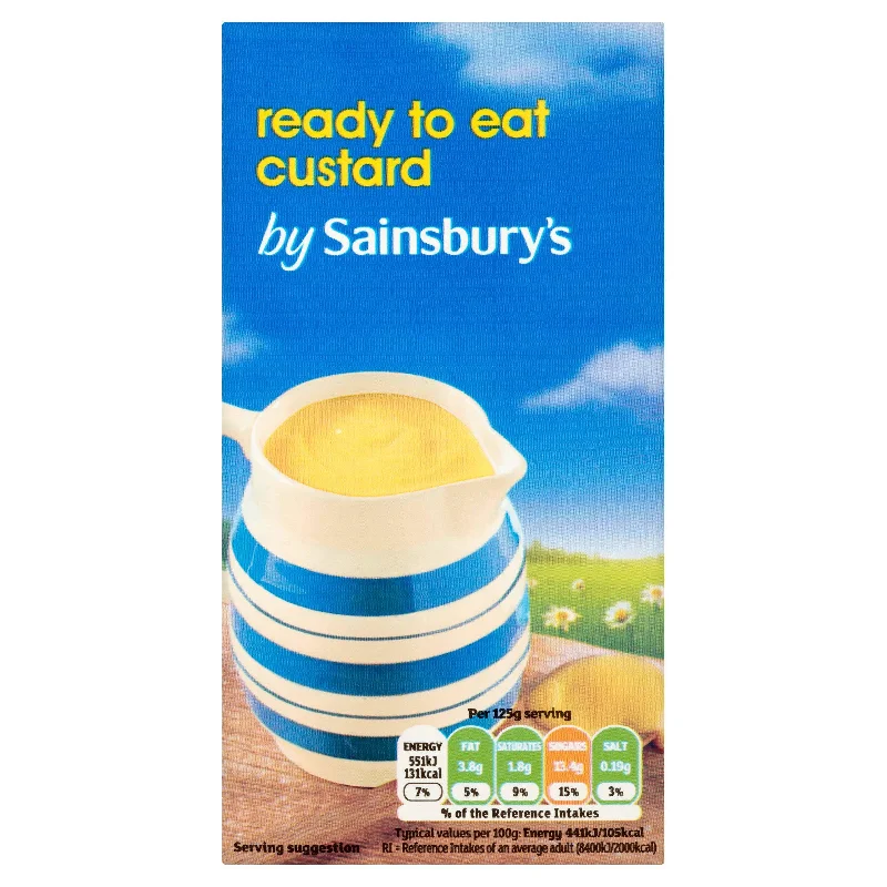 ---Sainsbury's Ready To Eat Custard 500g