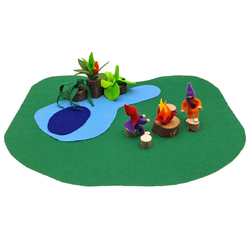 - Custom pet birthday cakeMagic Wood Felt Forest Campfire Play Set