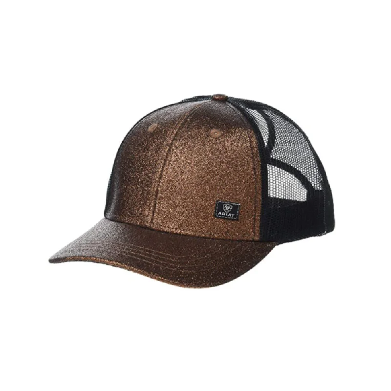 Pet carePet careWomens Glitter High Ponytail Mesh Snapback Hat - Copper