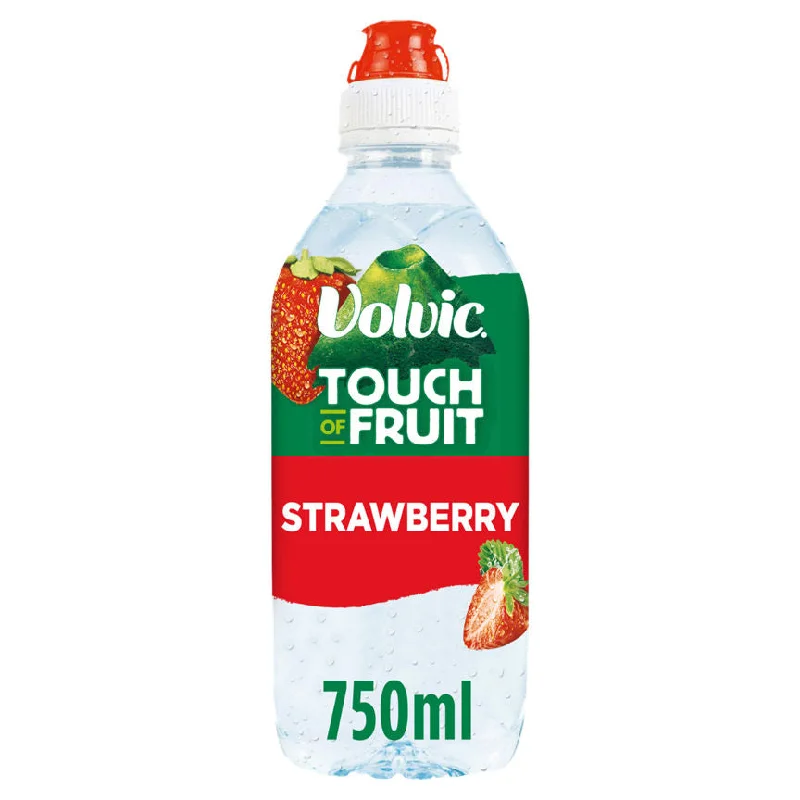 ---Volvic Touch of Fruit Strawberry Natural Flavoured Water 750ml