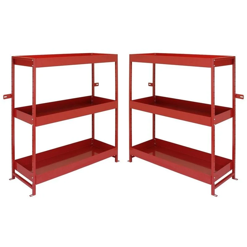 Pet ProductsSteel Van Shelvings 116cm - Red Set Of Two Volcano 116cm by Raven