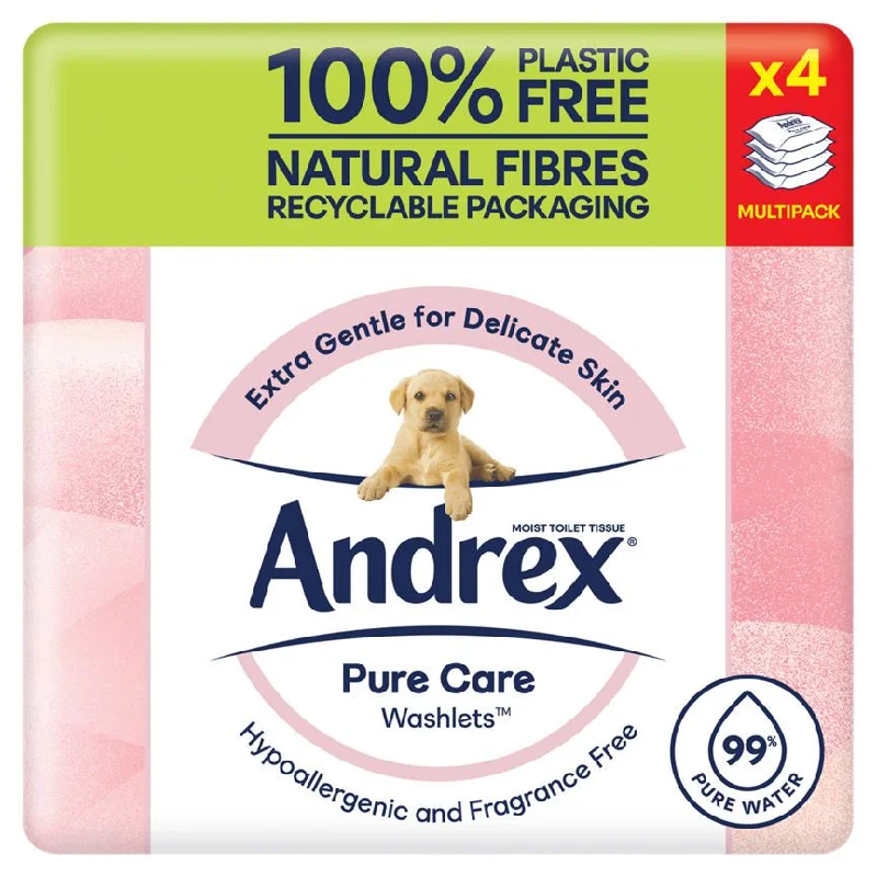 Pet ProductsAndrex Pure Care Washlets Moist Toilet Tissue 4 Pack