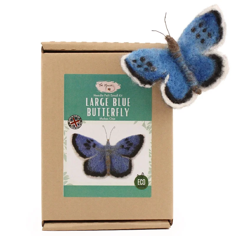 - Pet tear stain cleaning wipesThe Makerss - Small Large Blue Butterfly Needle Felt Kit